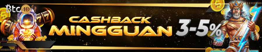 Cashback Mingguan Slot Up to 5% - Btc4D